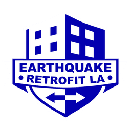 Earthquake Retrofit LA vintage badge logo